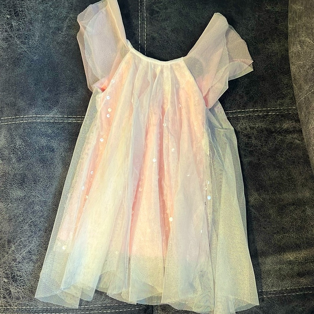 Baby girl 9 month fancy pink sparkle dress